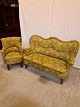 Sofa og stol Kr. 2800,-